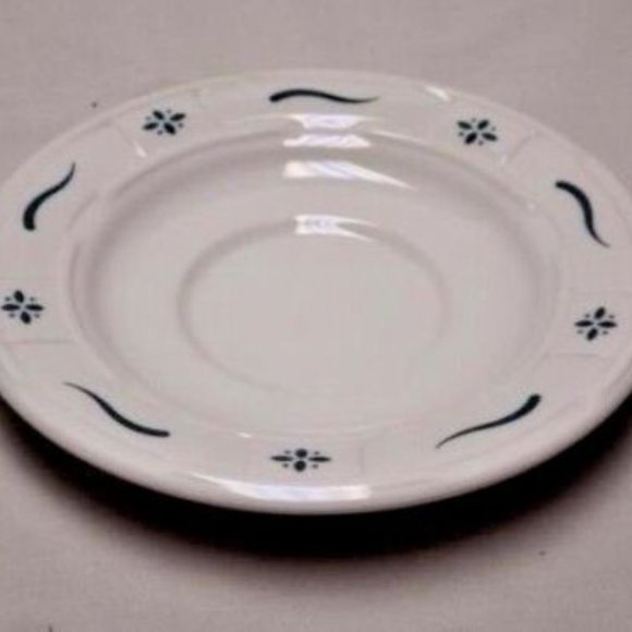 Longaberger Pottery Set of 2 Woven Traditions  Heritage Green Cups & Saucers - Picture 8 of 12